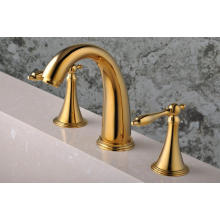 Baño plateado oro del baño del baño de la cubierta 3 PCS (Q30213G)